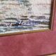 Watercolor painting "Gondola in Venice" by Alfred Justin Blondeau (XIXth).