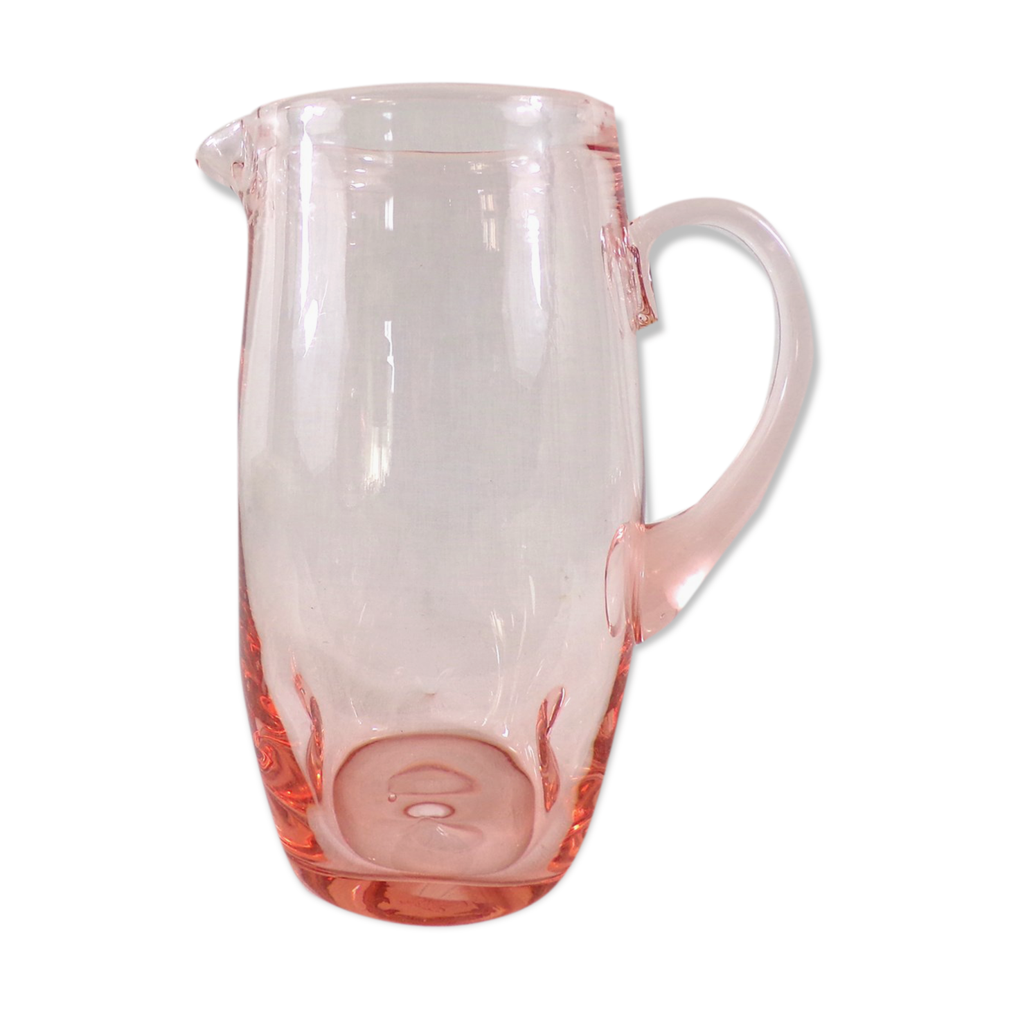 Antique pitcher made of blown glass