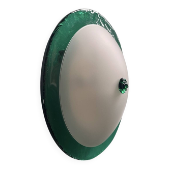 Italian design glass wall light post-modern 1980 Alberto Giberti