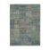 Hand-knotted oriental vintage 176 cm x 244 cm blue patchwork carpet