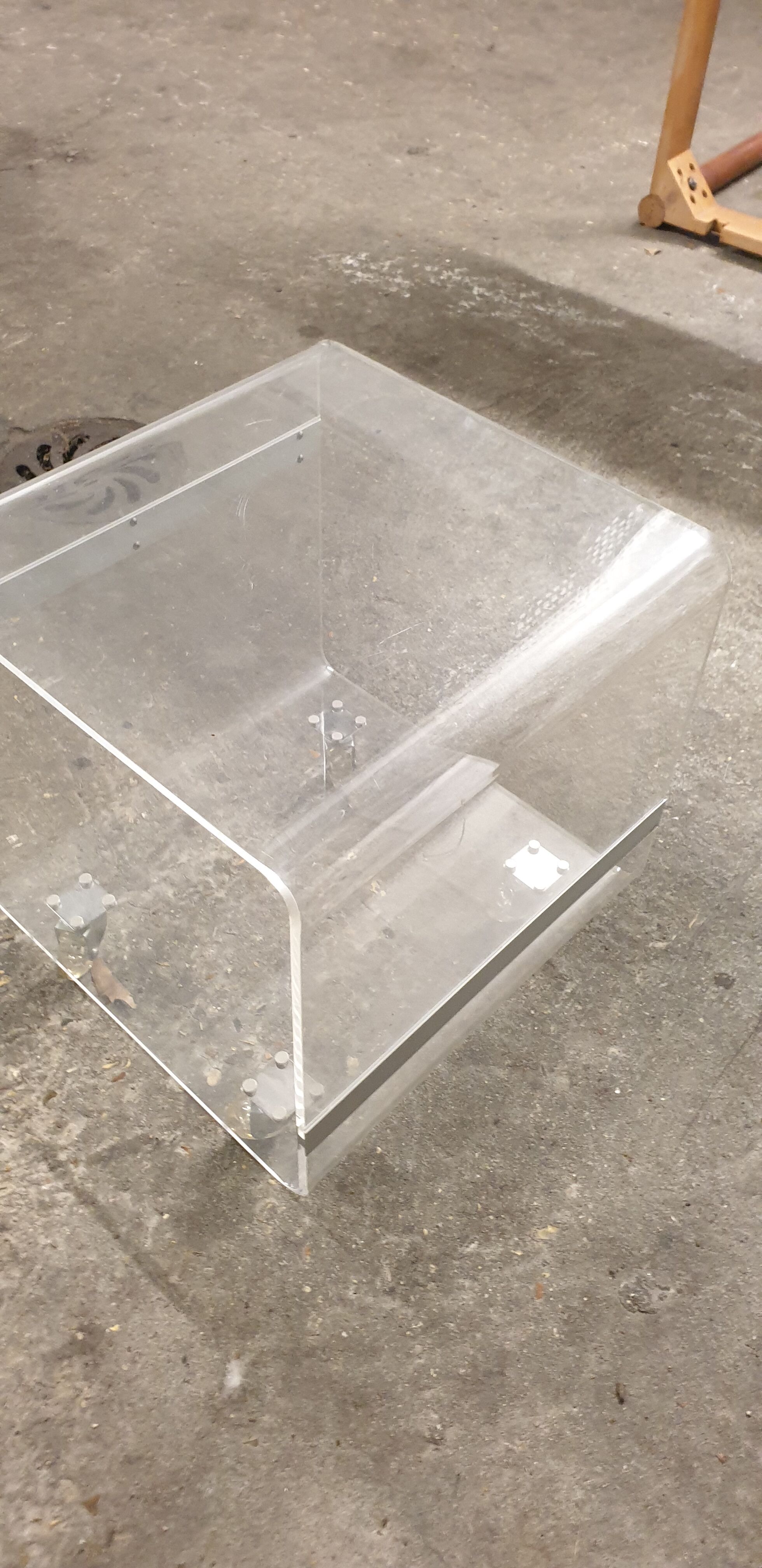 Plexiglas coffee table