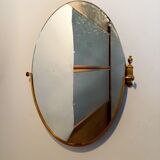 1940/1950 neo-classical 1940/1950 oval swivel mirror 40x70cm