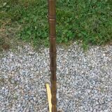 1950s bamboo floor lamp attributed to Maison Baguès in gilded bronze