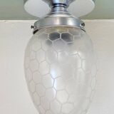 Wall light ceiling lamp shell globe stainless steel fixing rose vintage decoration