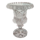 Vase on cut crystal stand