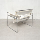 Fauteuil Wassily blanc par Marcel Breuer