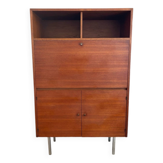 Teak and white Formica secretary, 1950