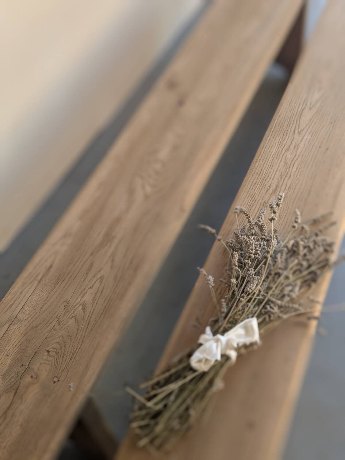 Large solid wood farm benches