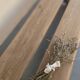 Large solid wood farm benches