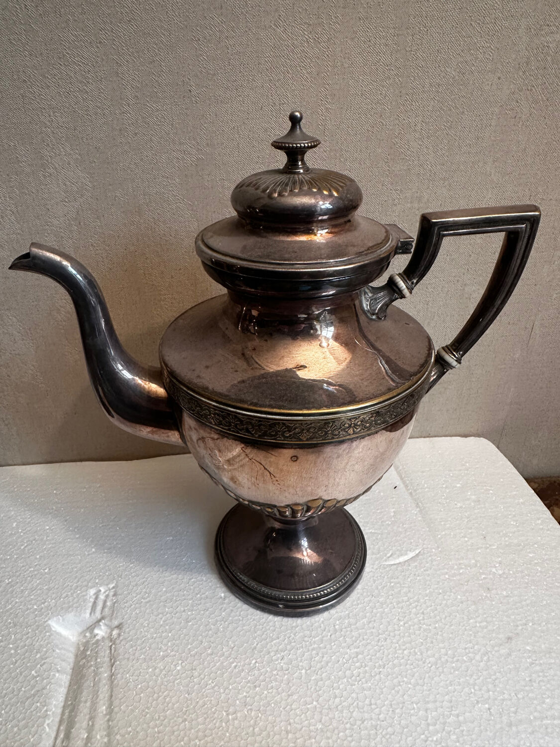 WMF antique silver-plated tea and coffee service AS Alpacca + tray – deb