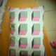pink square cushion
