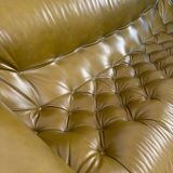 Percival lafer khaki brazilian three-seater sofa mp-41
