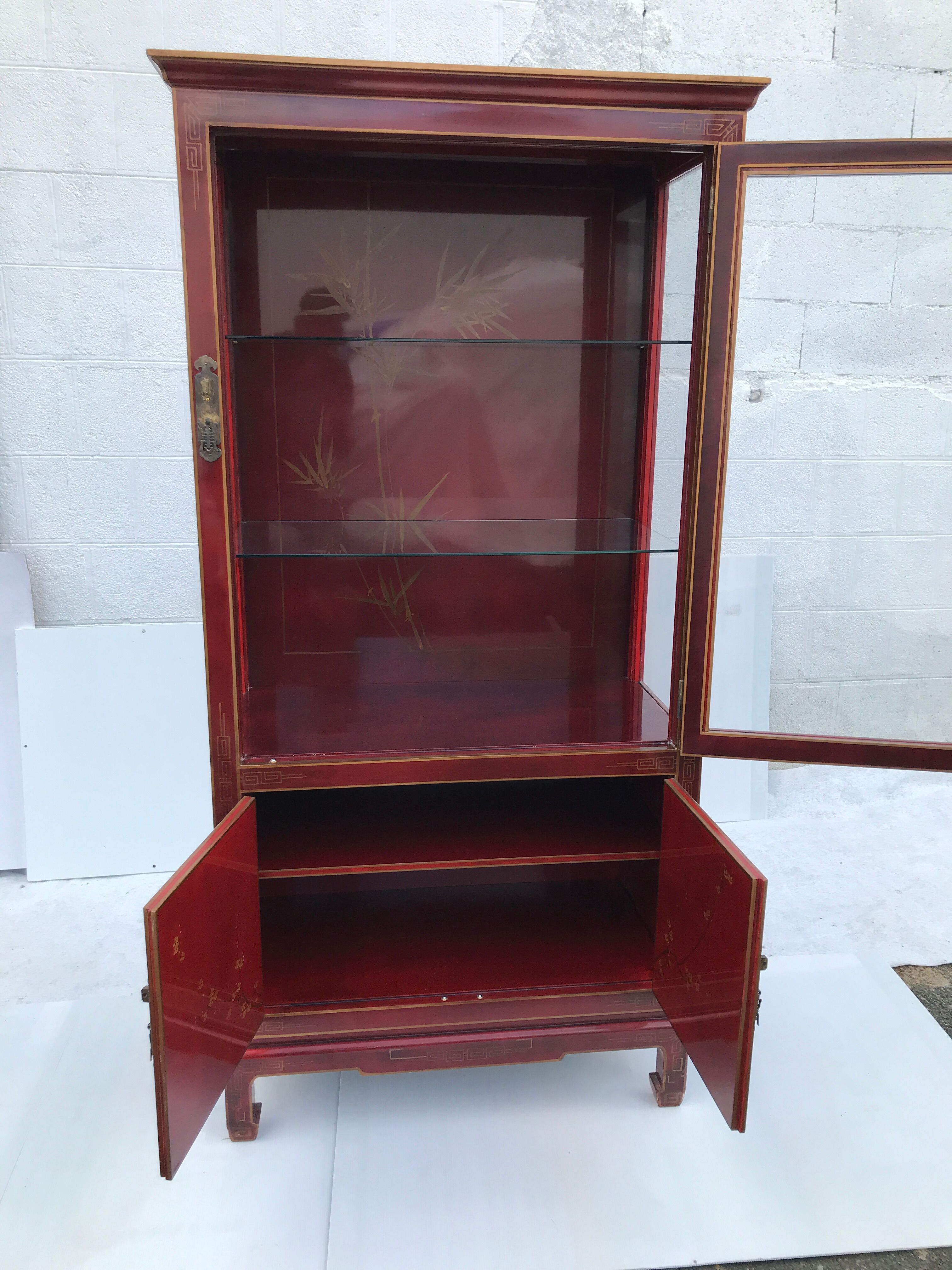Vintage Chinese showcase