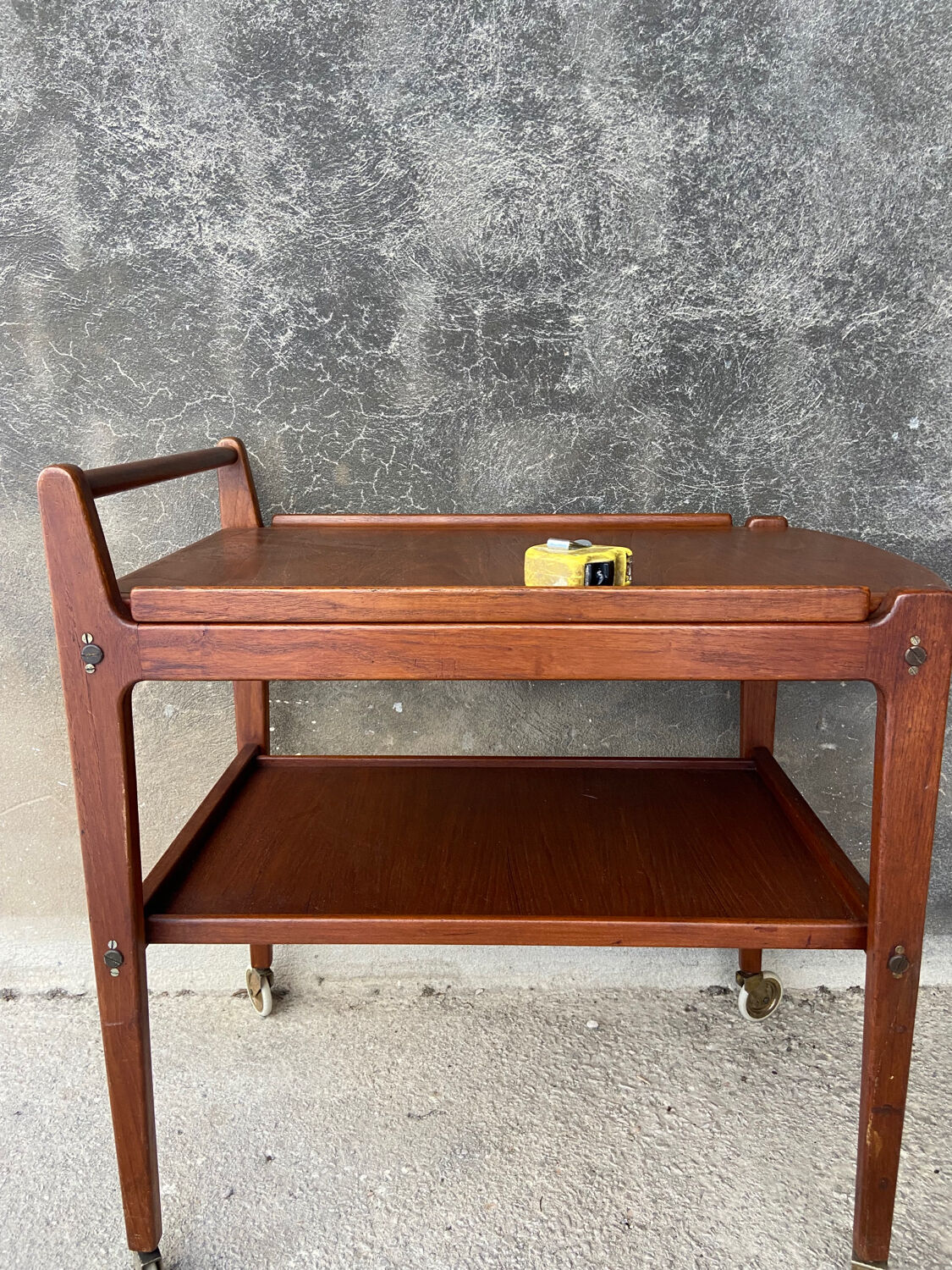 Teak kitchen trolley