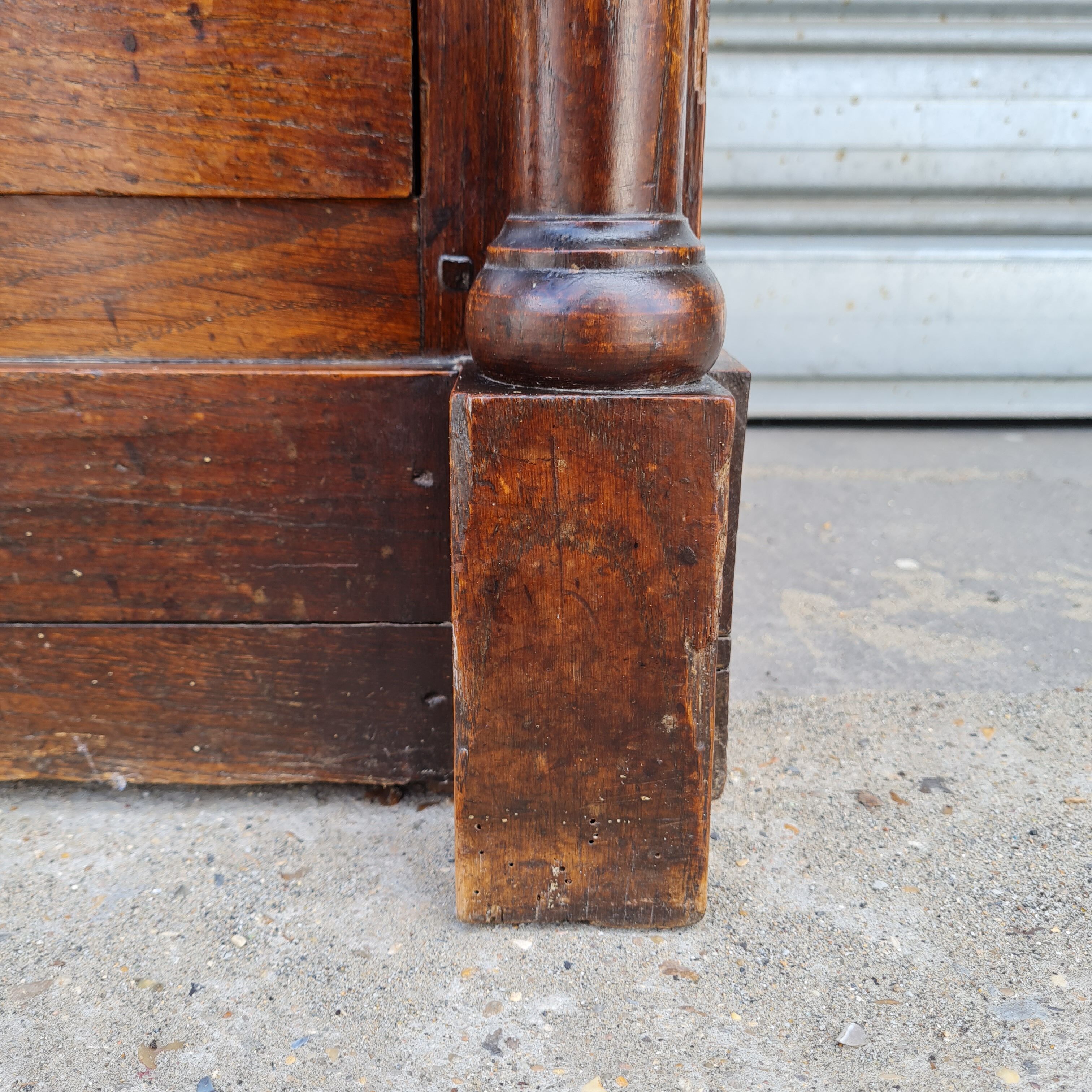 Empire period chest of drawers in light oak