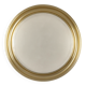 Vintage Italian Round Wall Mirror in Brass, 1970s
