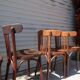 Lot of 6 vintage bistro chairs