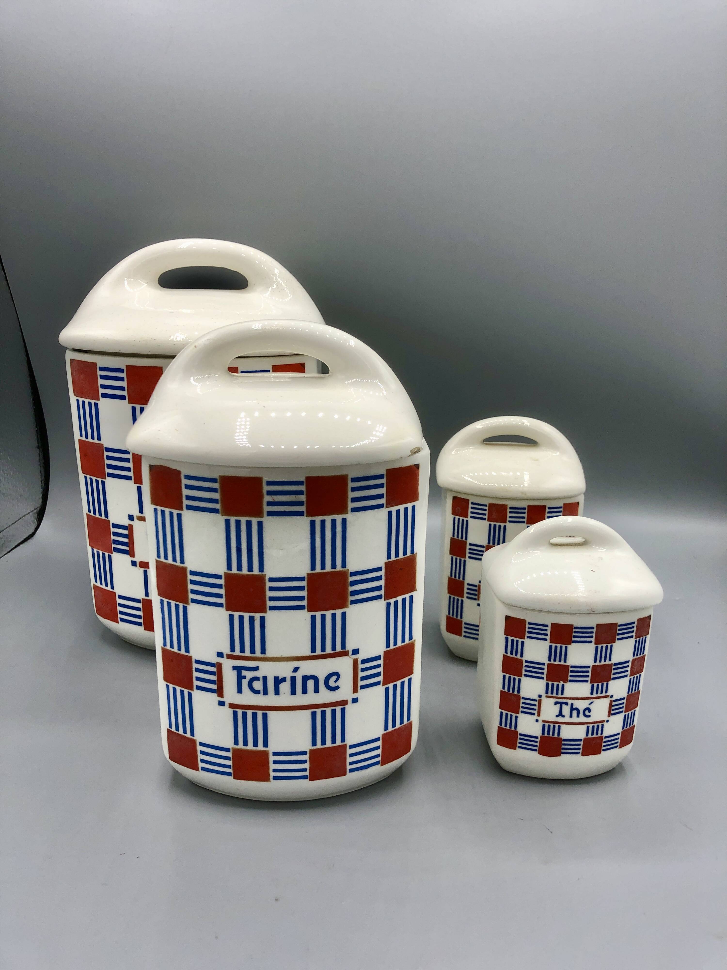 Earthenware spice jars
