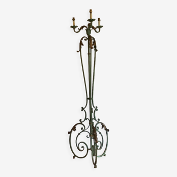 Lampadaire années 50 en fer forgé