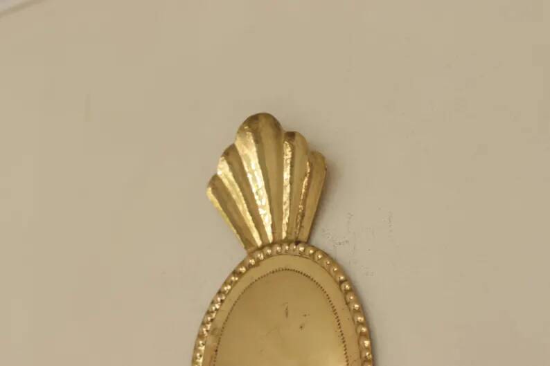 Pair of Swedish Wall Sconces in Brass, Dating from 1944