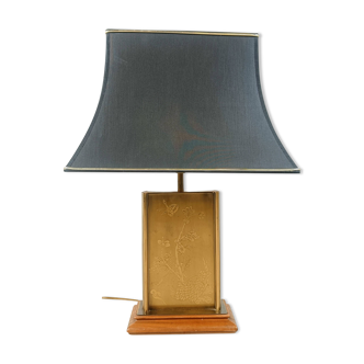 Brass etched table lamp, 1970s