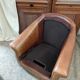 Paire de fauteuils cuir
