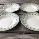 4 assiettes creuses Terre de Fer Badonviller trèfle kaki