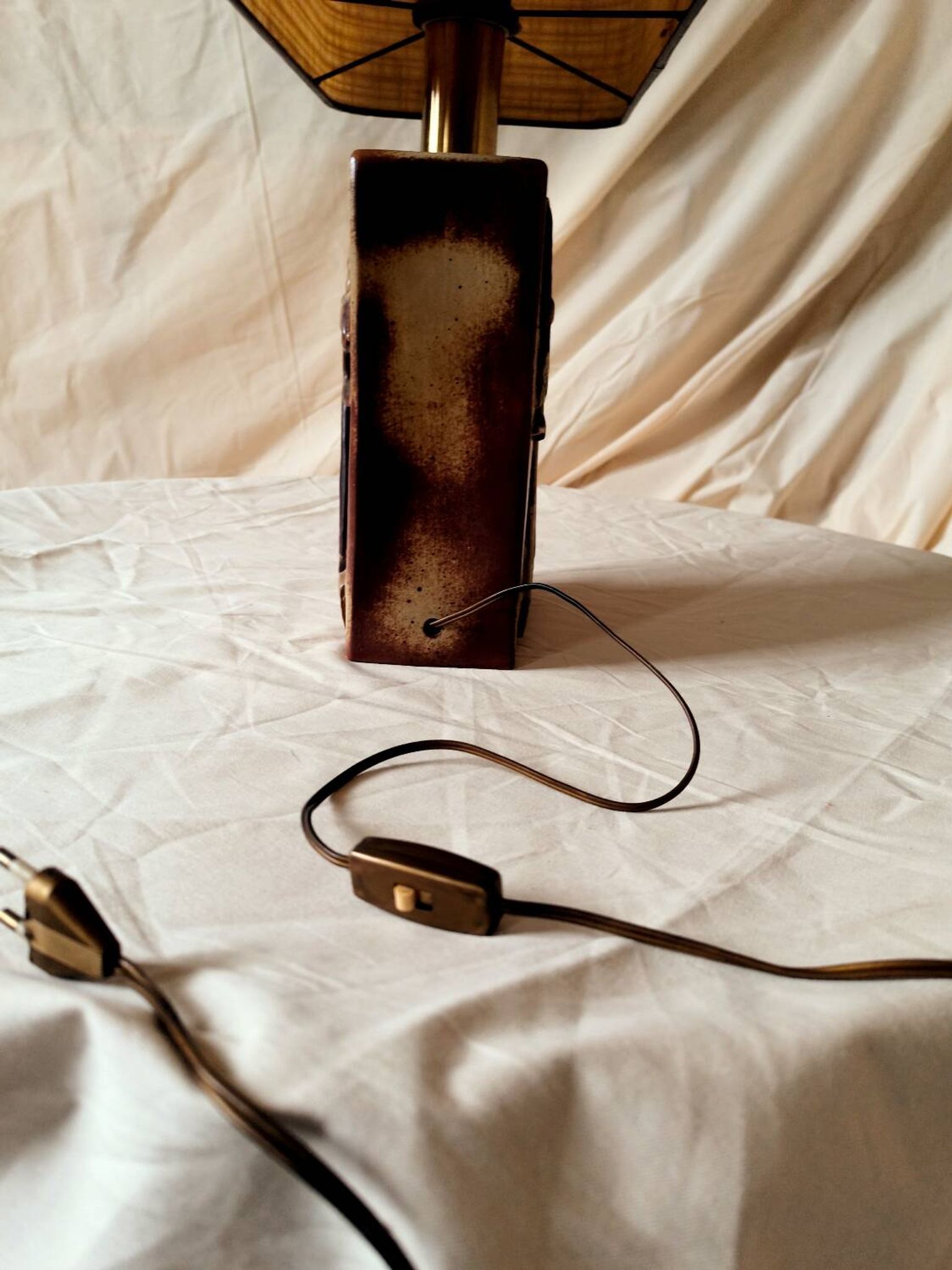 Lampe archers céramique 1980's