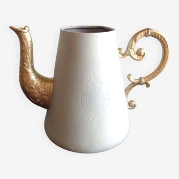 Peppermint and gold "cafetiere" watering can