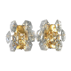 Pair of faceted crystal wall lights / sconces by Kinkeldey, Germany, 1970s