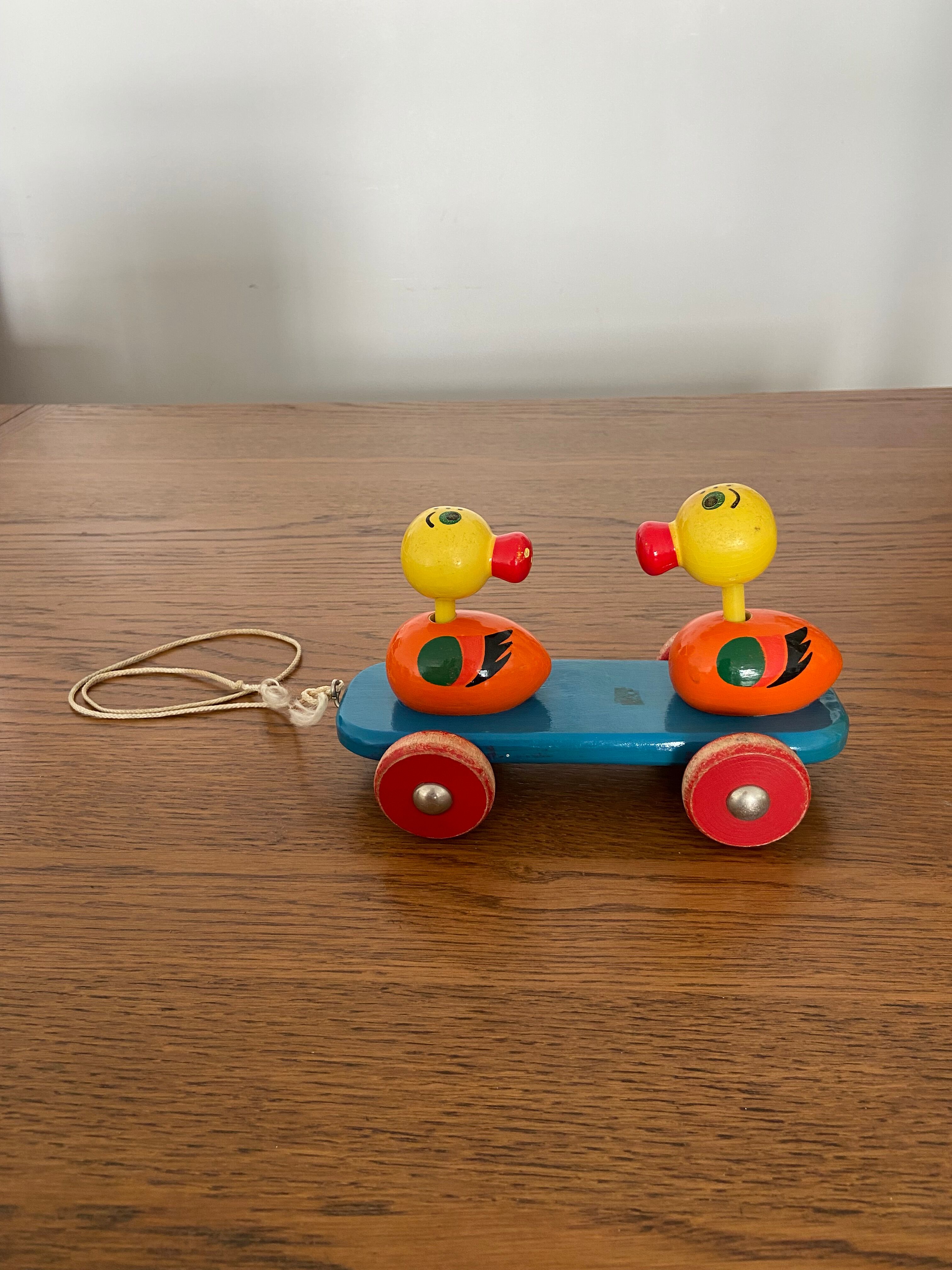 Wooden ducks to shoot