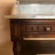 Wooden and marble dressing table
