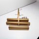 Lot of 3 brass painting wall light
