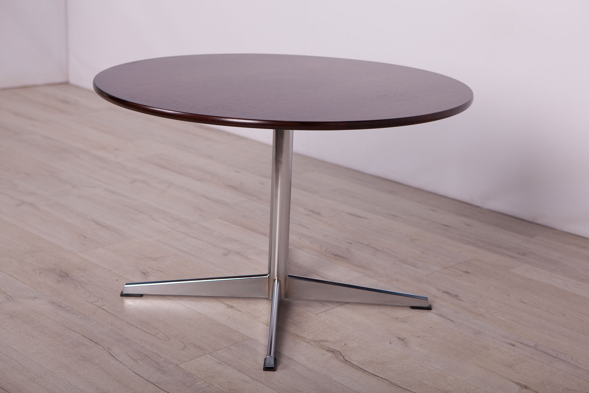 Mid-Century Danish Rosewood & Chrome Coffee Table, 1960s