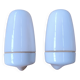 Pair of Bauhaus porcelain and opaline glass wall sconces, 1950