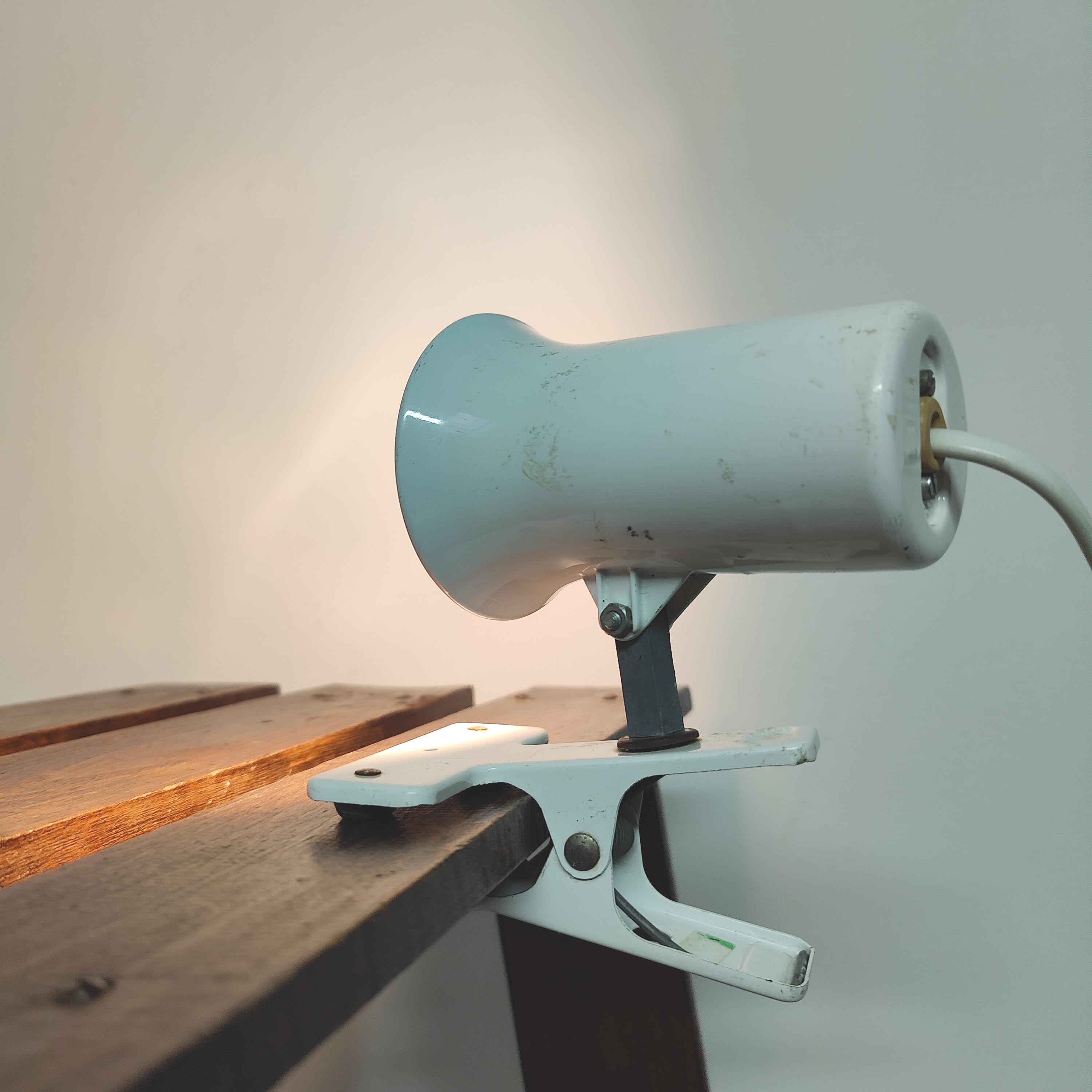 Spot lamp with clip Lita in metal 70s