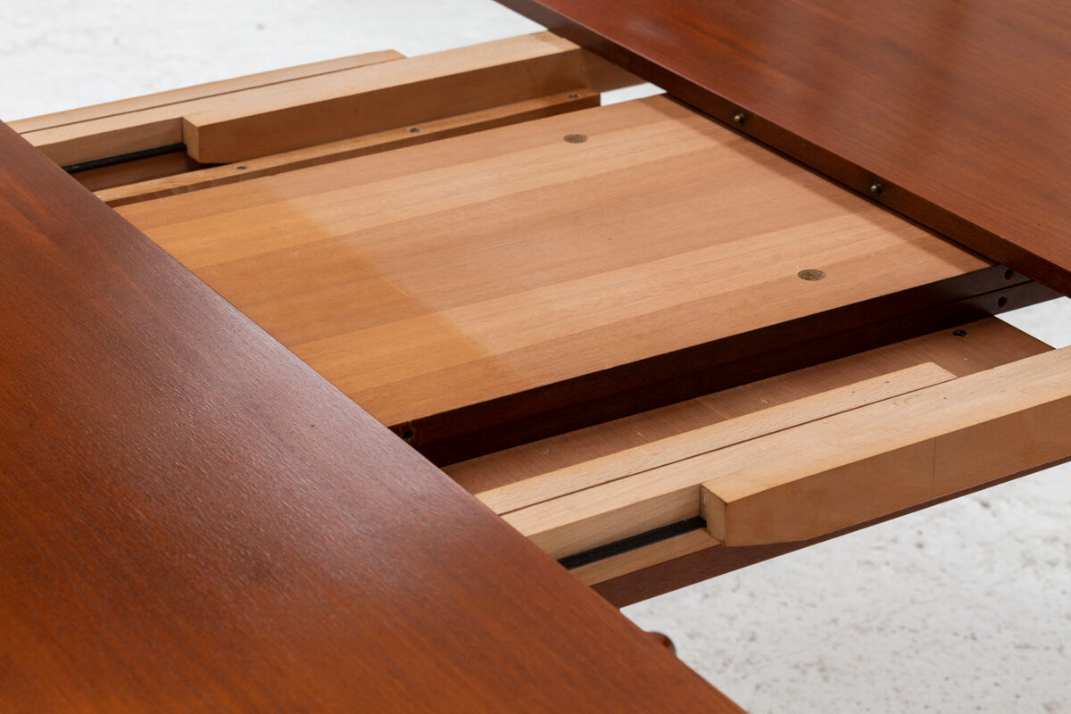 Round to oval danish dining table, Denmark, 1960’s