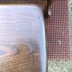 Vintage English nesting tables in elm.
