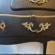 Stamped black Louis XV chest of drawers
