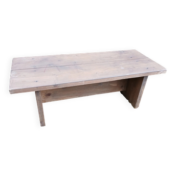 Old wooden low stool