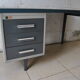 Grey/blue metal desk Gispen 60s