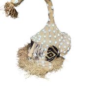 Elephant mask-helmet Kuba Mukyeem / Mukenga – Congo – Cowries & raffia