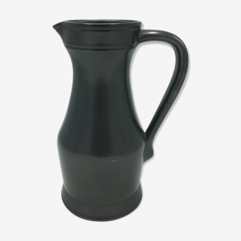 Black ceramic pitcher by Elchinger for Vallauris