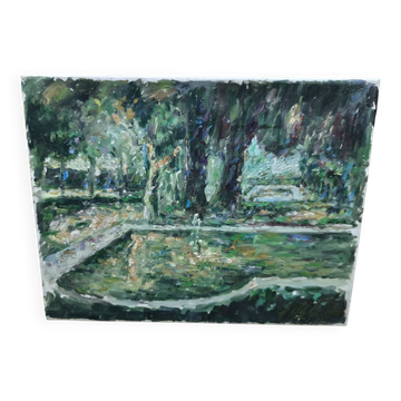 paysage à l'huile