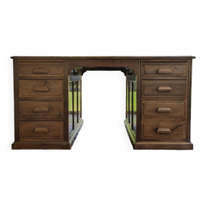 Grand bureau à caisson - double