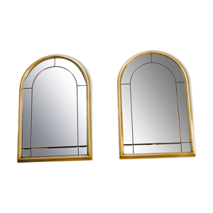 Paire de miroirs biseautés,