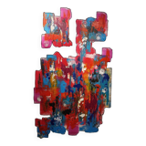 Abstract painting by decorator Erik Huet Alvarez