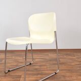 SM400K White Swing Chair by Gerd Lange for Drabert, Set of 4, 1980s