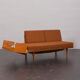 Svane daybed by Igmar Relling in original dark orange wool upholstery, Norway 1970s