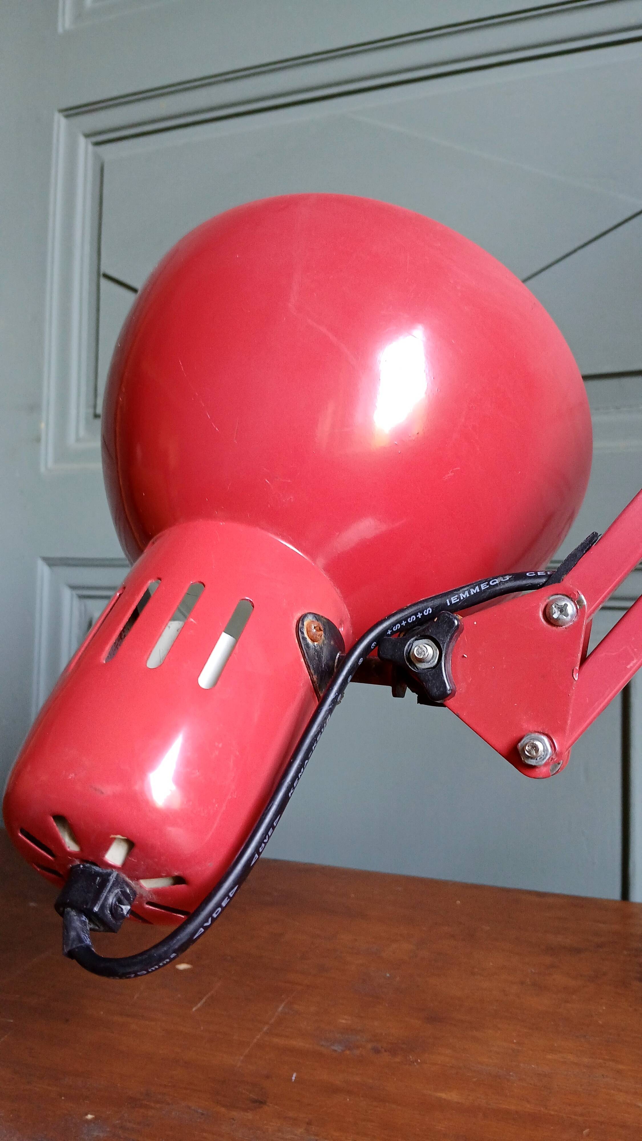 Important architect's floor lamp, 2 articulated arms, Kema Keur. 80's
